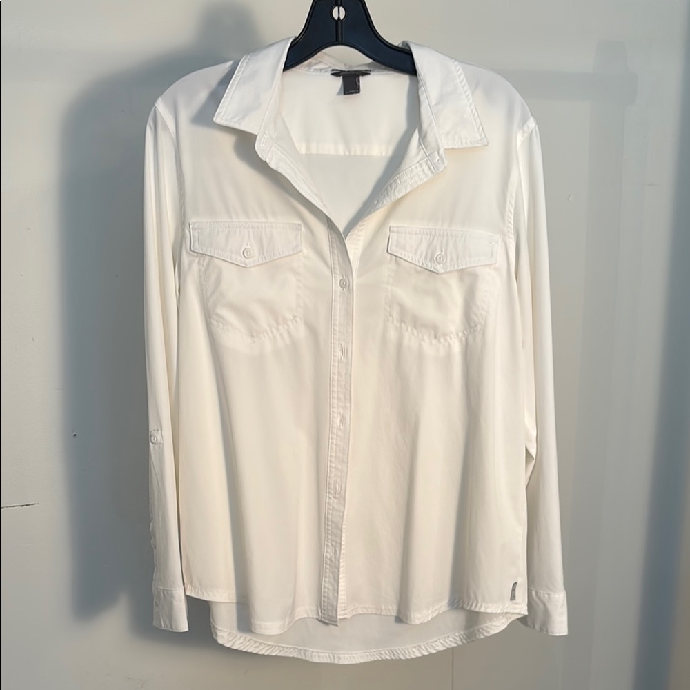 White Button-Up Shirt